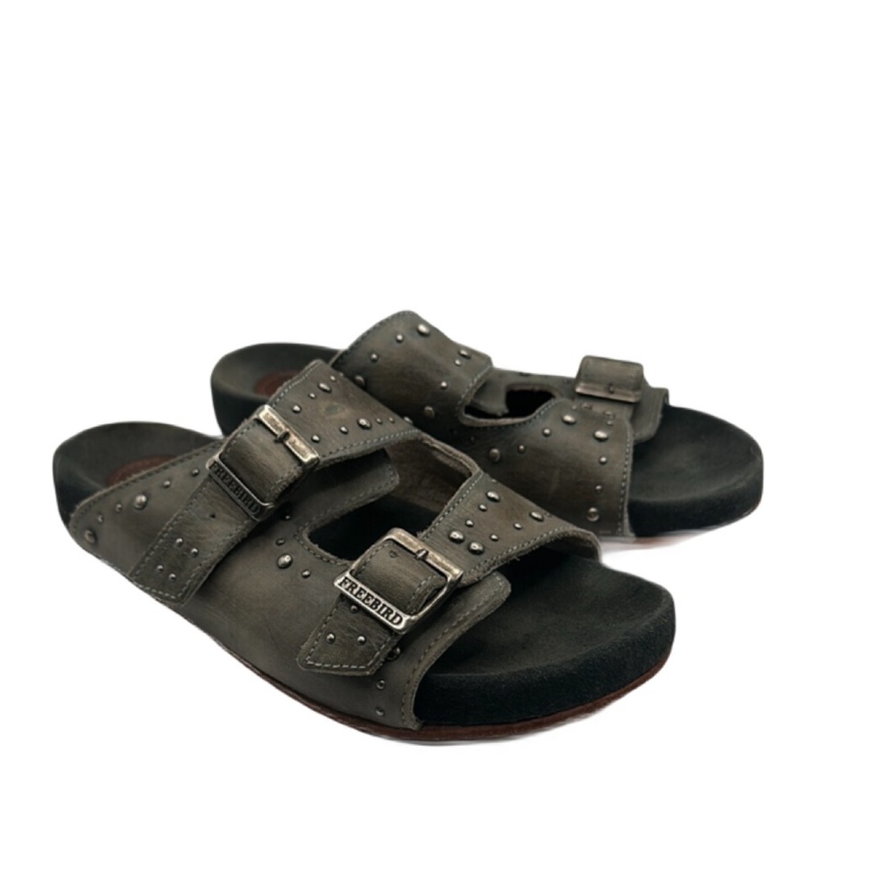 Freebird Studded Buckle Sandals